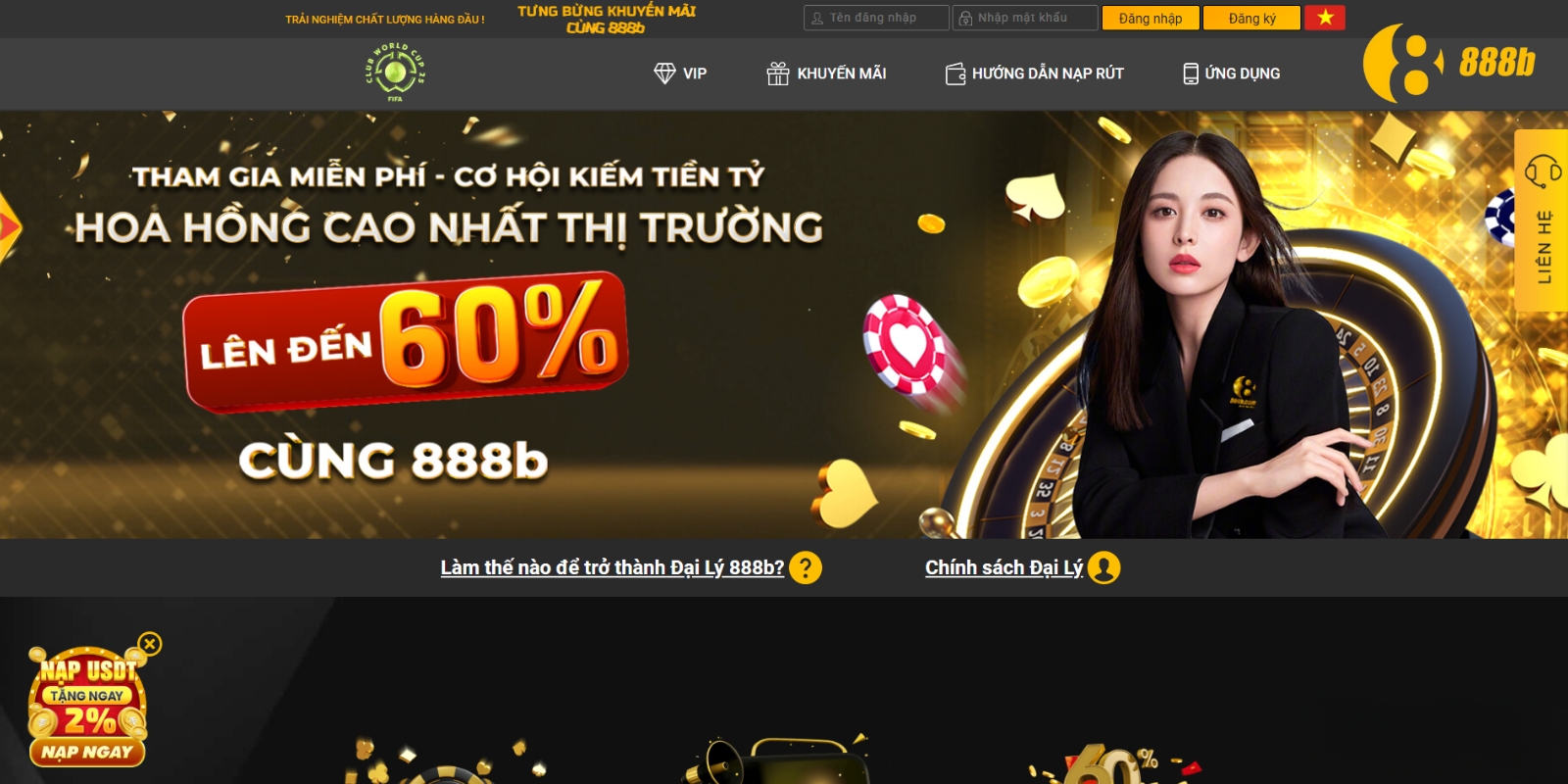 Giới thiệu tổng quan về chính sách đại lý 888B